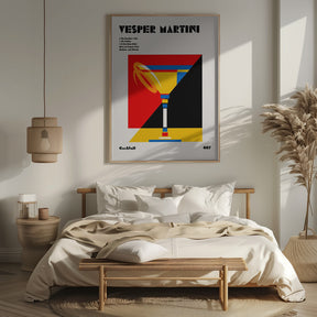 Vesper Martini Bauhaus Cocktail Poster