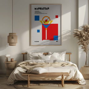 Manhattan Bauhaus Cocktail Poster