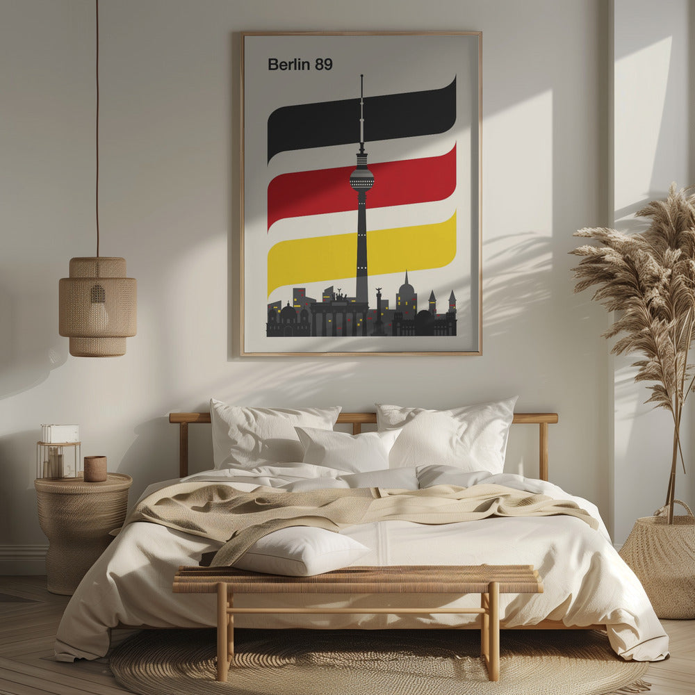 Berlin Retro Travel Print Poster