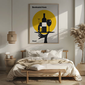 Mosel Wine Minimalist Print Poster