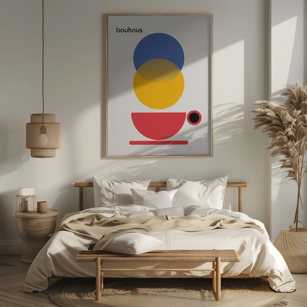 Bauhaus Coffee Abstract Poster