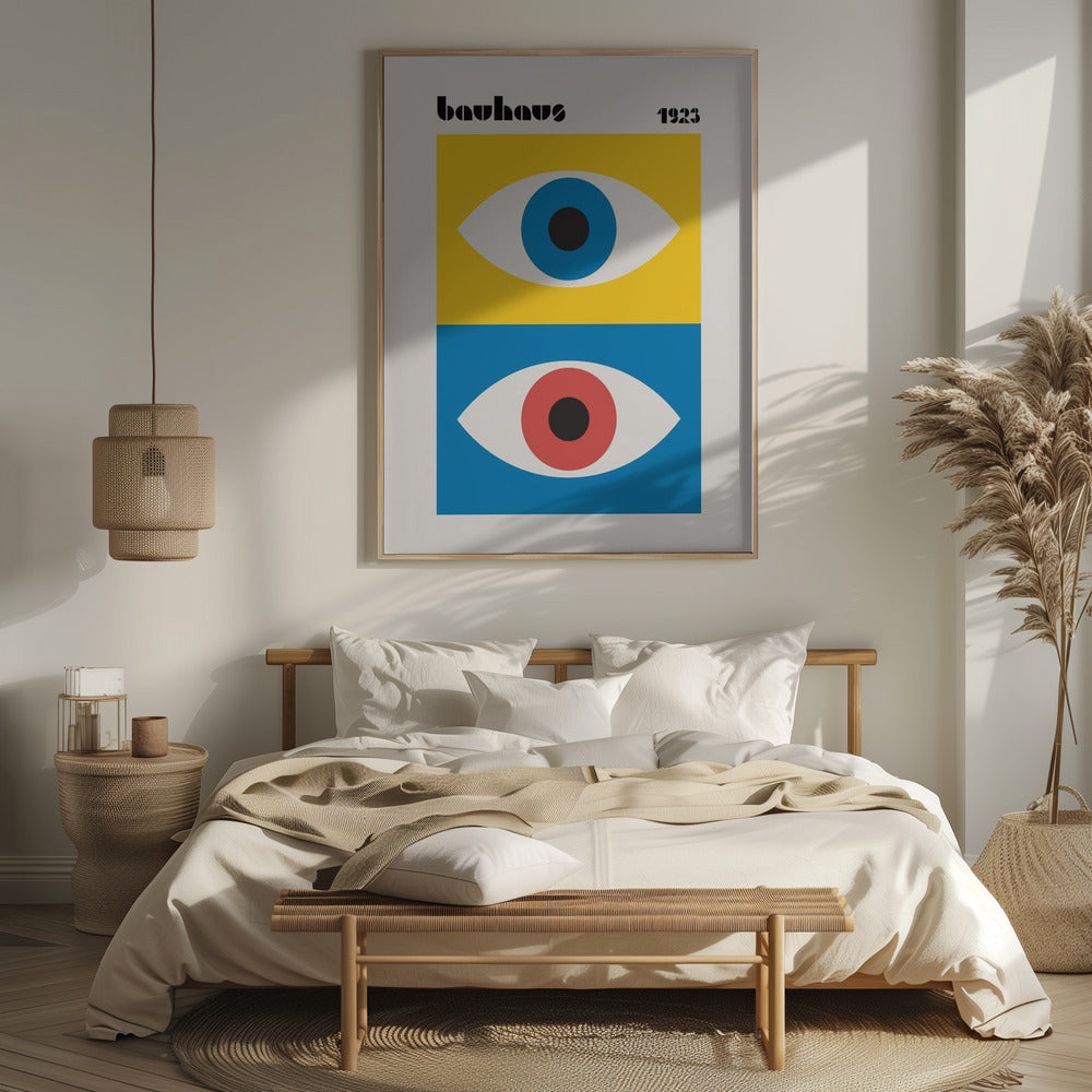 Bauhaus Eyes Abstract Poster