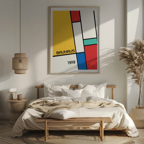 Bauhaus Geometric Design Retro Poster