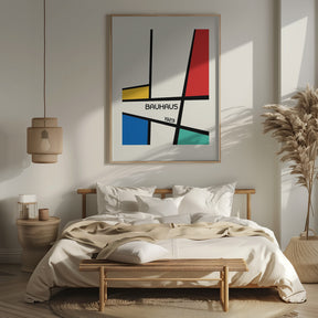 Bauhaus Geometric Design Retro Poster