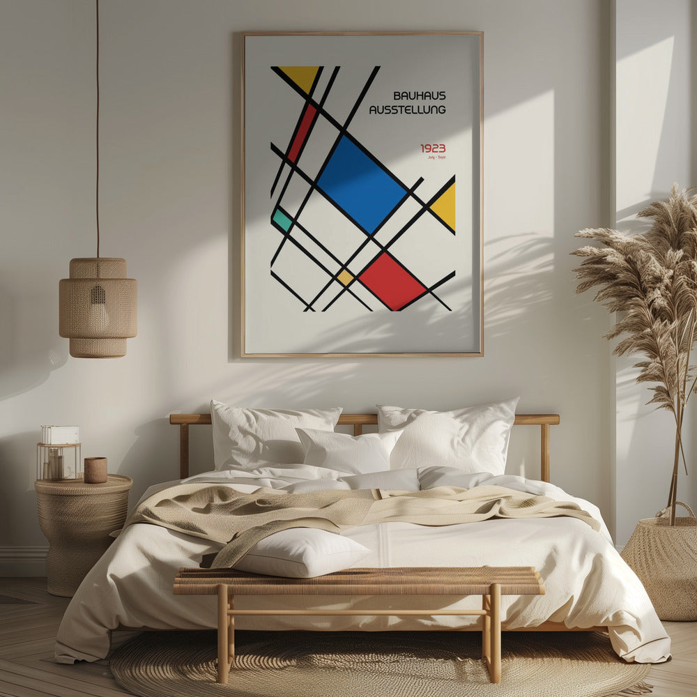 Bauhaus Geometric Design Retro Poster