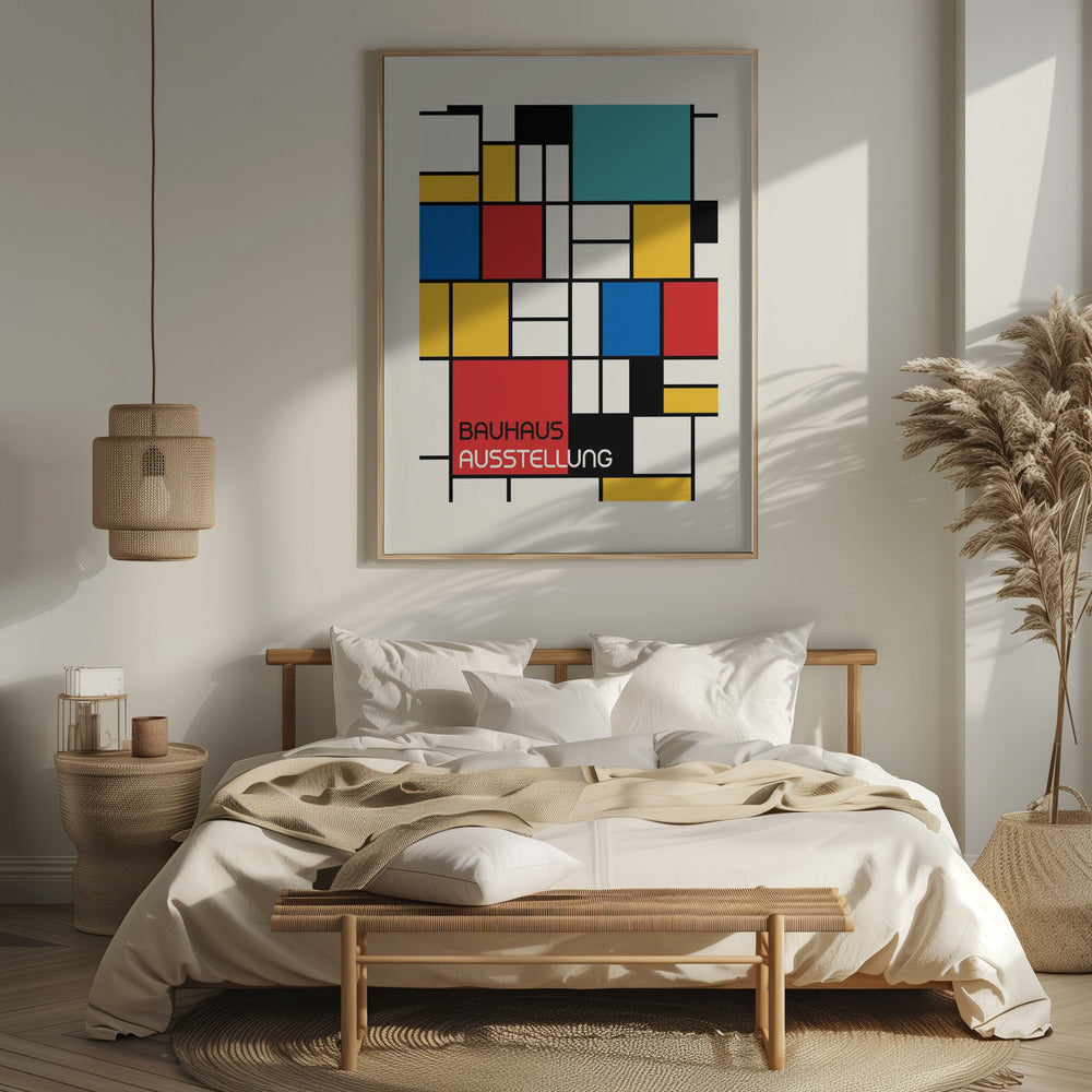 Bauhaus Geometric Design Retro Poster