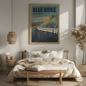 Blue Ridge Parkway Travel Print Poster