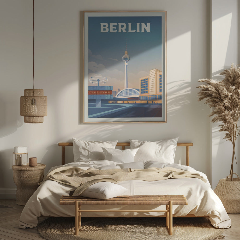 Berlin Cityscape Travel Print Poster