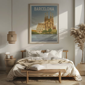 Barcelona Travel Print Poster