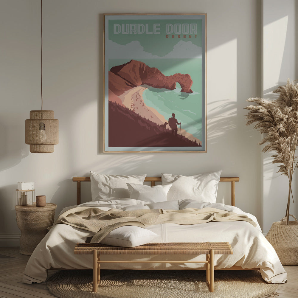 Durdle Door Dorset Travel Print Poster