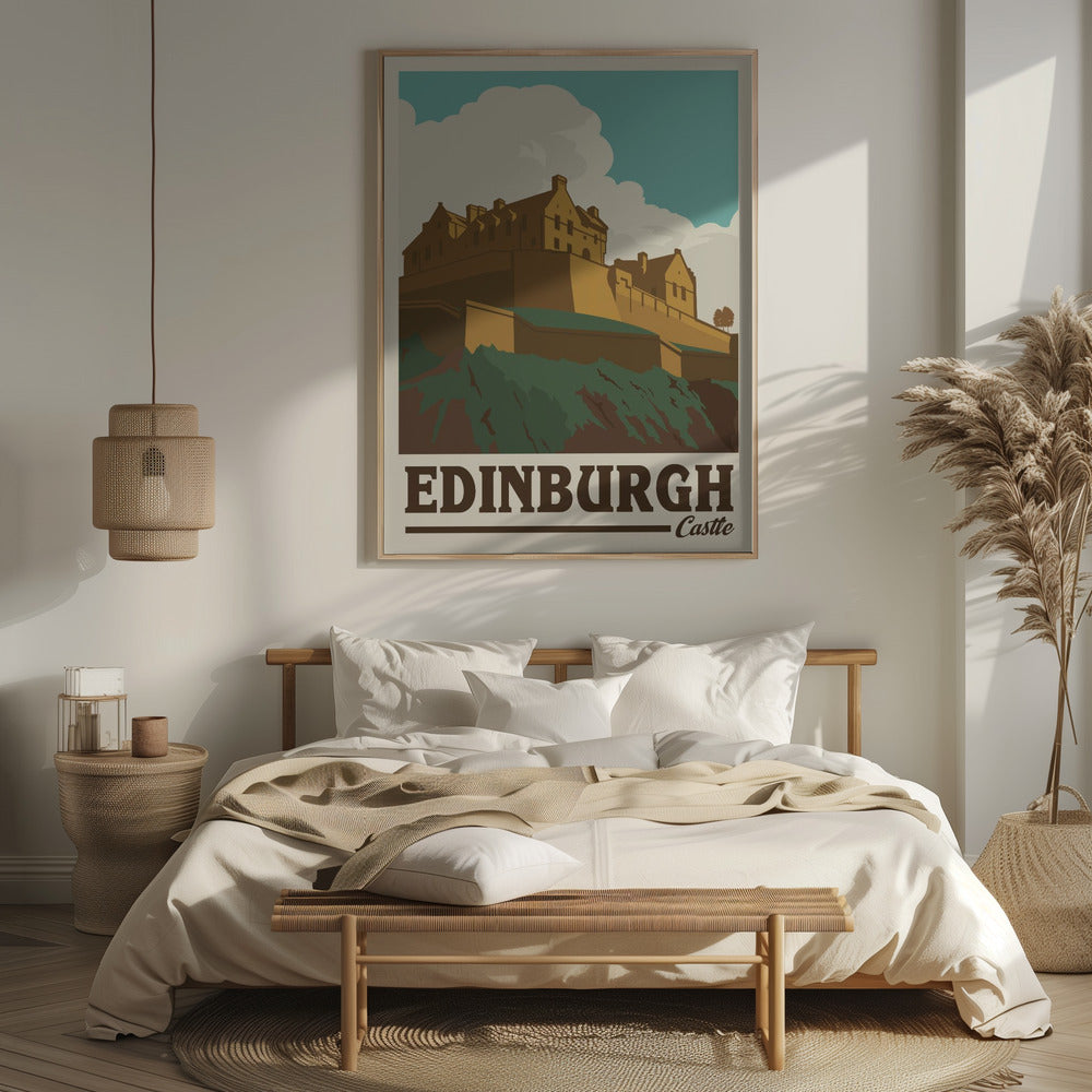 Edinburgh Castle Travel Print Poster