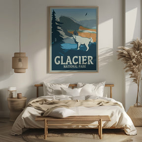 Glacier National Park Travel Print Poster