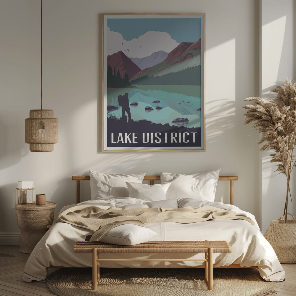 Lake District Travel Print Poster