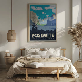 Yosemite National Park Travel Print Poster