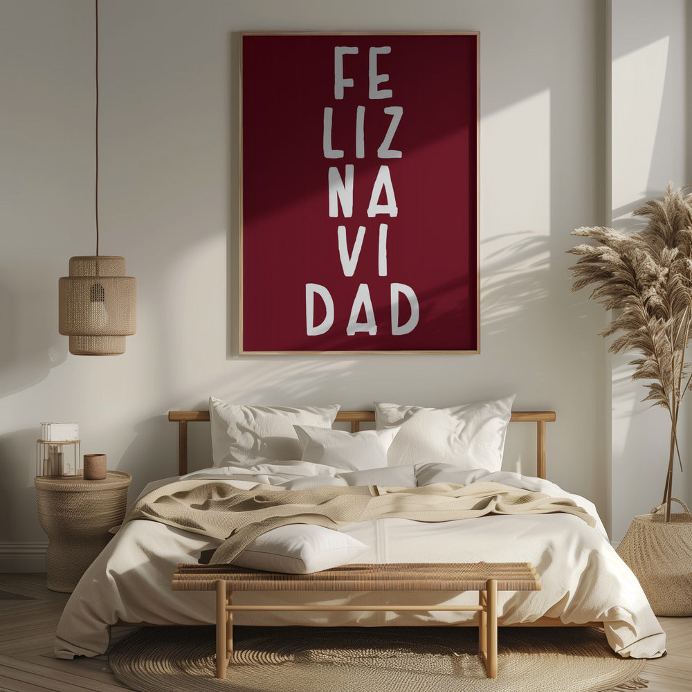 Simple feliz Navidad Poster