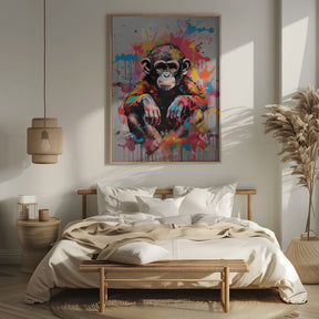 Monkey Pop Art Poster