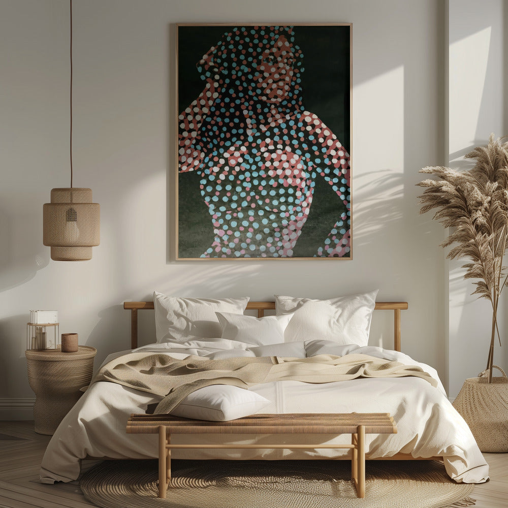 Woman in dots Poster