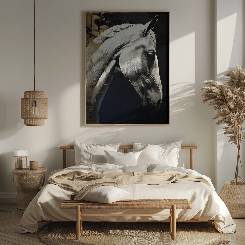 White horse Poster