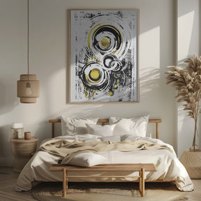 ABSTRACT ART Orbits Poster