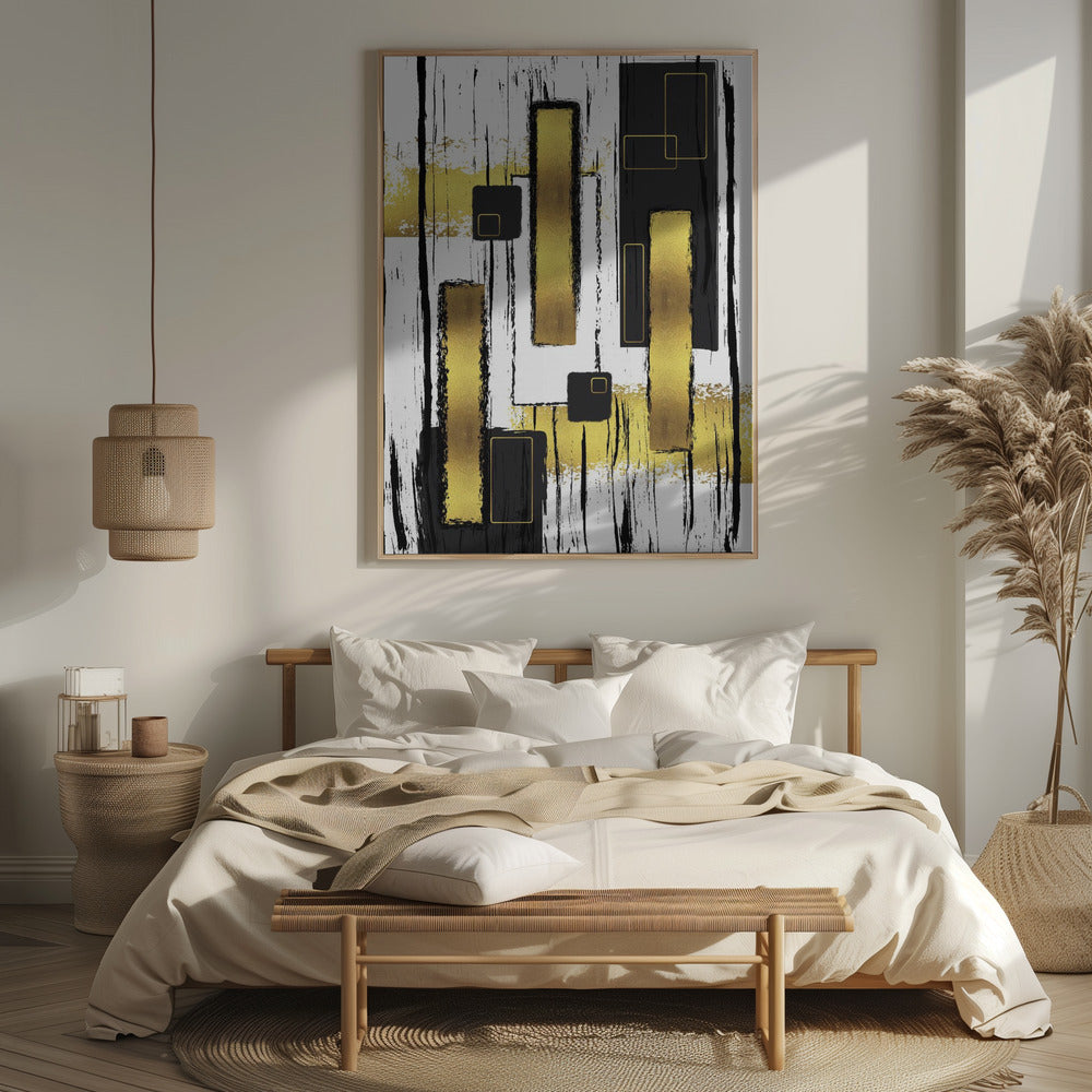 ABSTRACT ART Lively geometric fun Poster