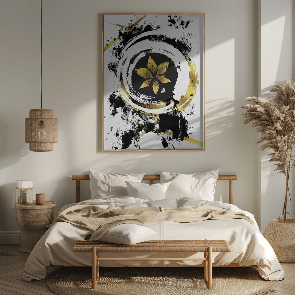 ABSTRACT ART Flower Poster