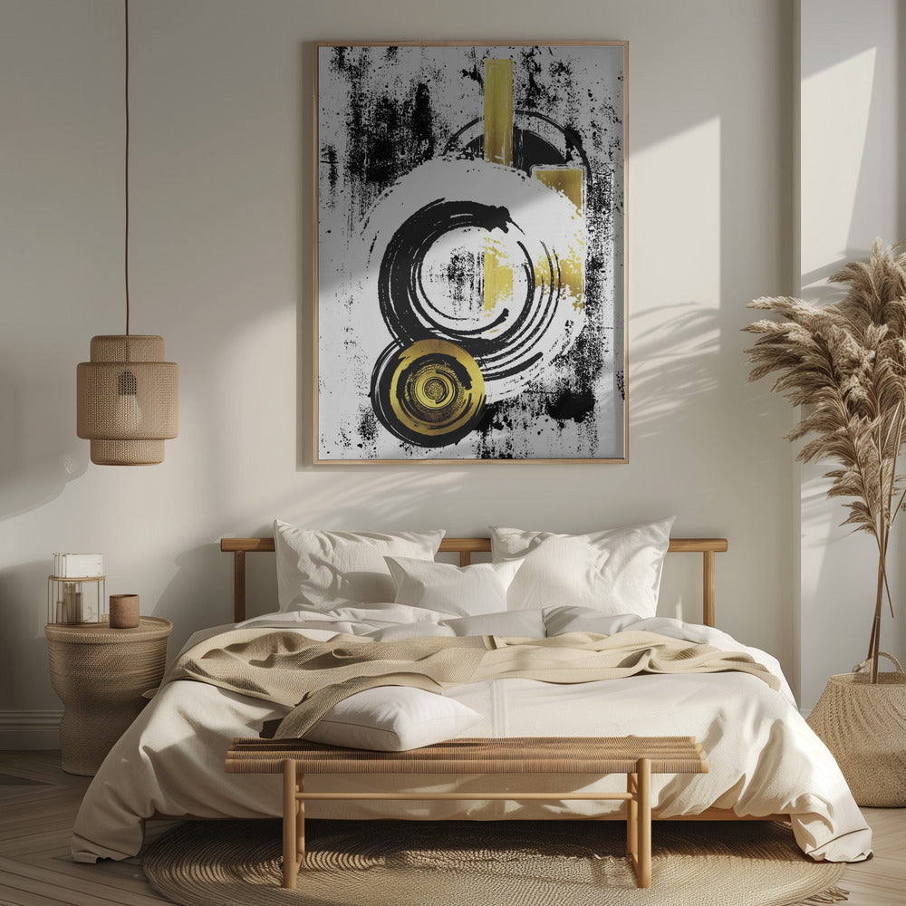 ABSTRACT ART Dynamic shapes Poster