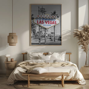 LAS VEGAS Sign - colorkey Poster