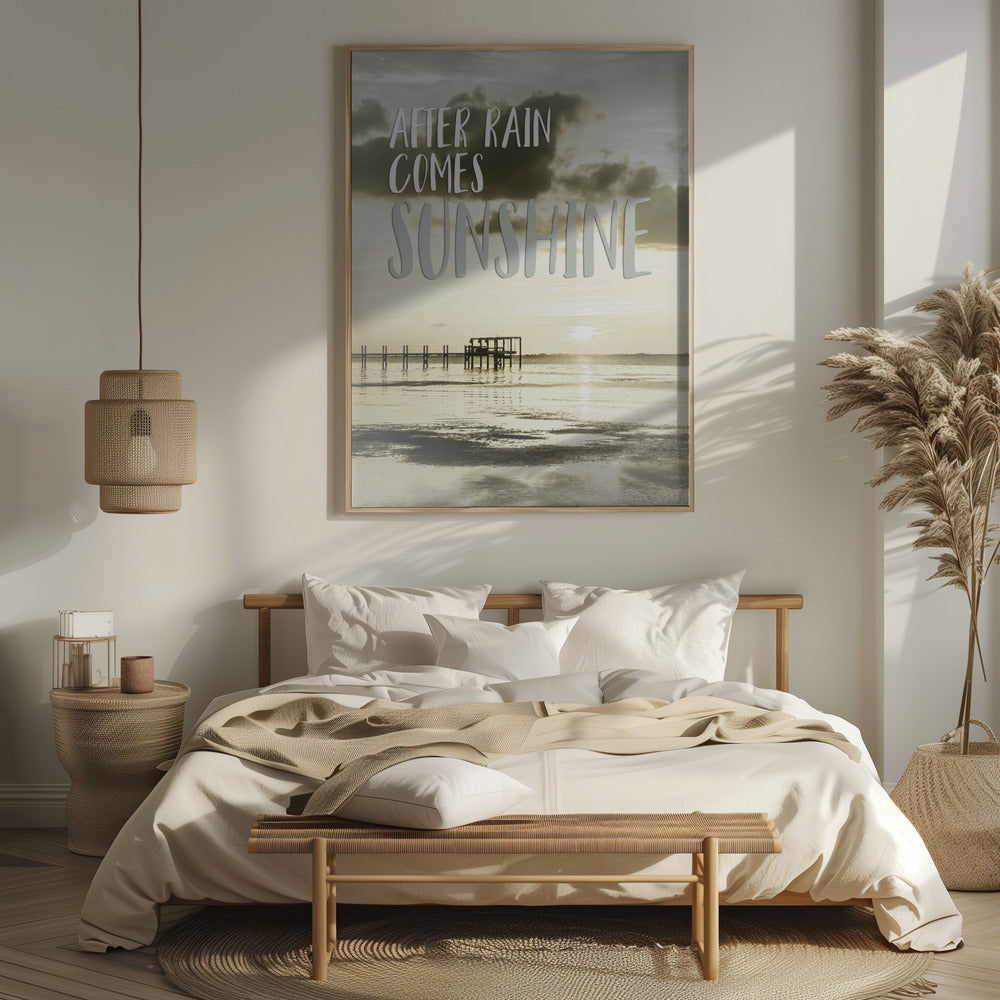 After rain comes sunshine | Sunset Poster