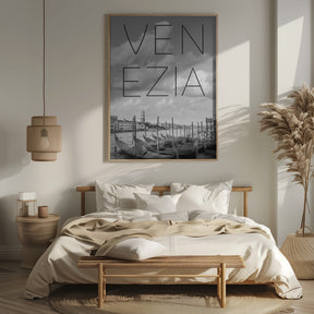 VENICE Grand Canal and St Mark&#039;s Campanile | Text &amp; Skyline Poster