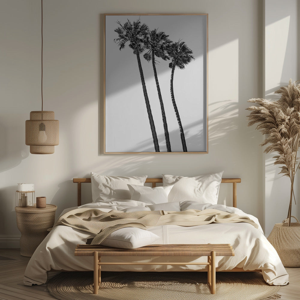 Summer idyll with palm trees Poster