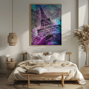 Pop Art Eiffel Tower Poster