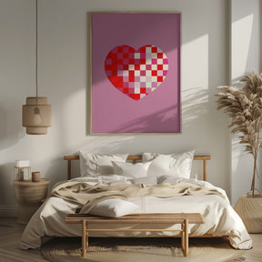 Pixel heart Poster