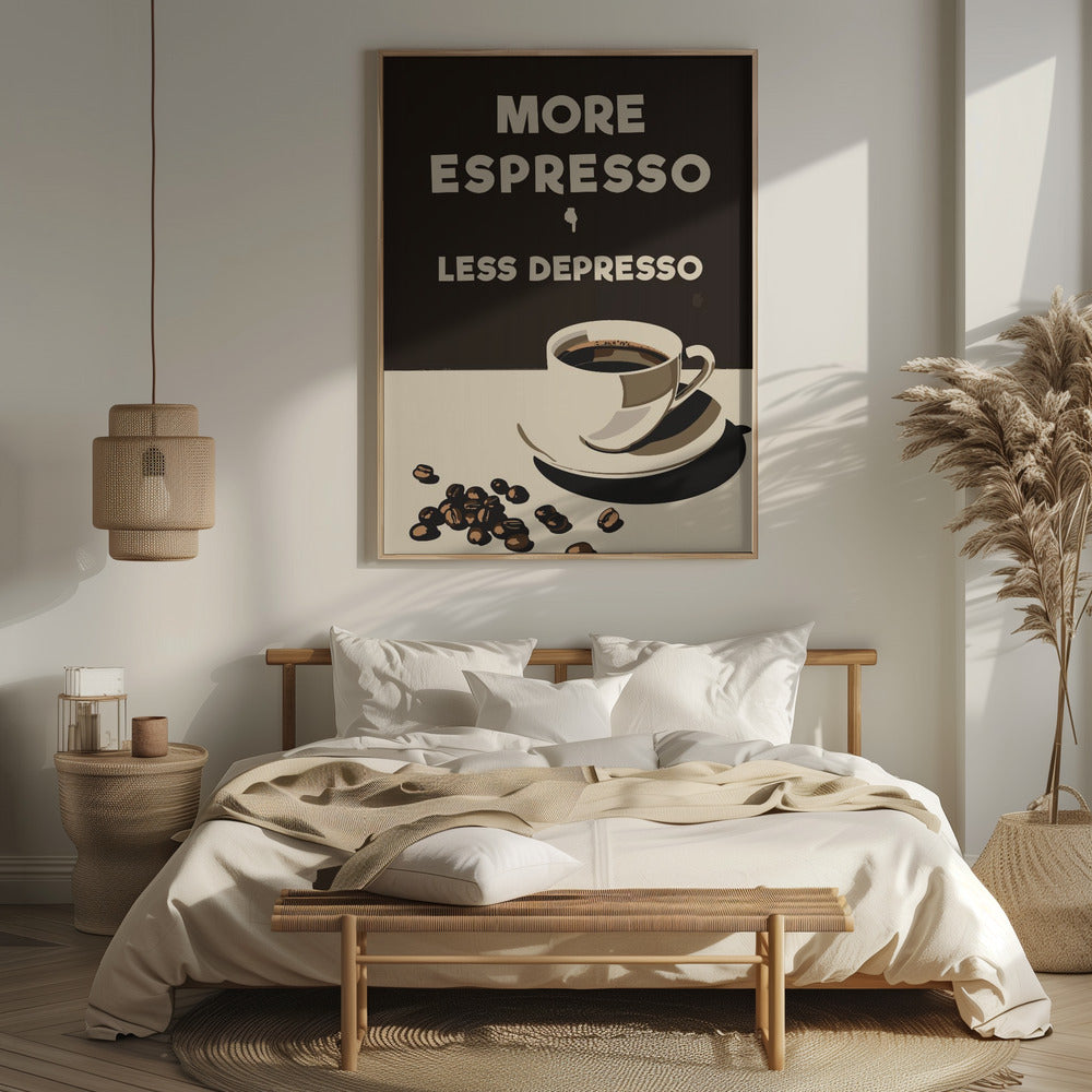 More Espresso - Less Depresso Poster