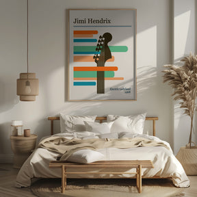 Jimi Hendrix Retro Poster