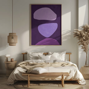 Abstract Forms Violet Poster