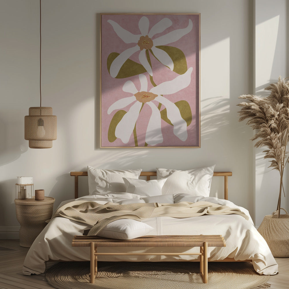 Abstract Flowers I Poster