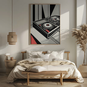 DJ Mixer - Bauhaus Style Poster