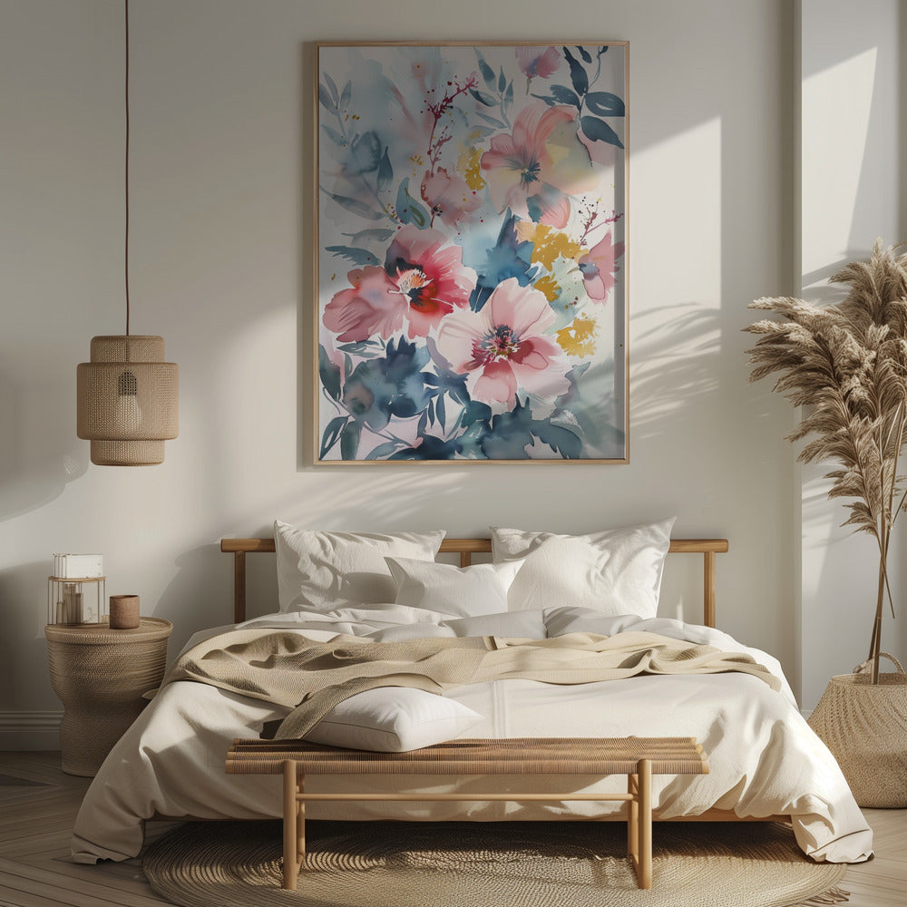 Watercolor Floral No. 4 Poster