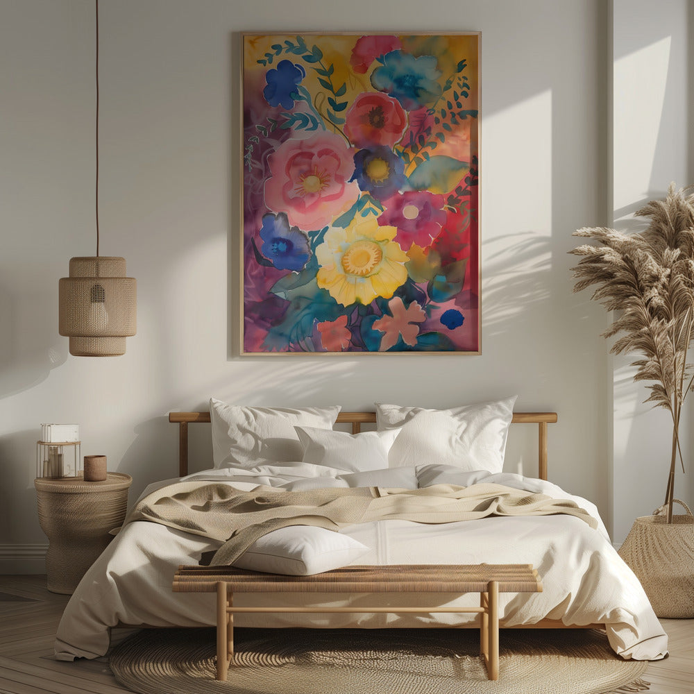 Watercolor Floral No. 6 Poster