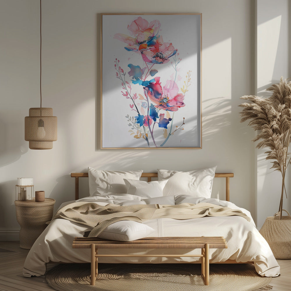 Watercolor Floral No. 8 Poster