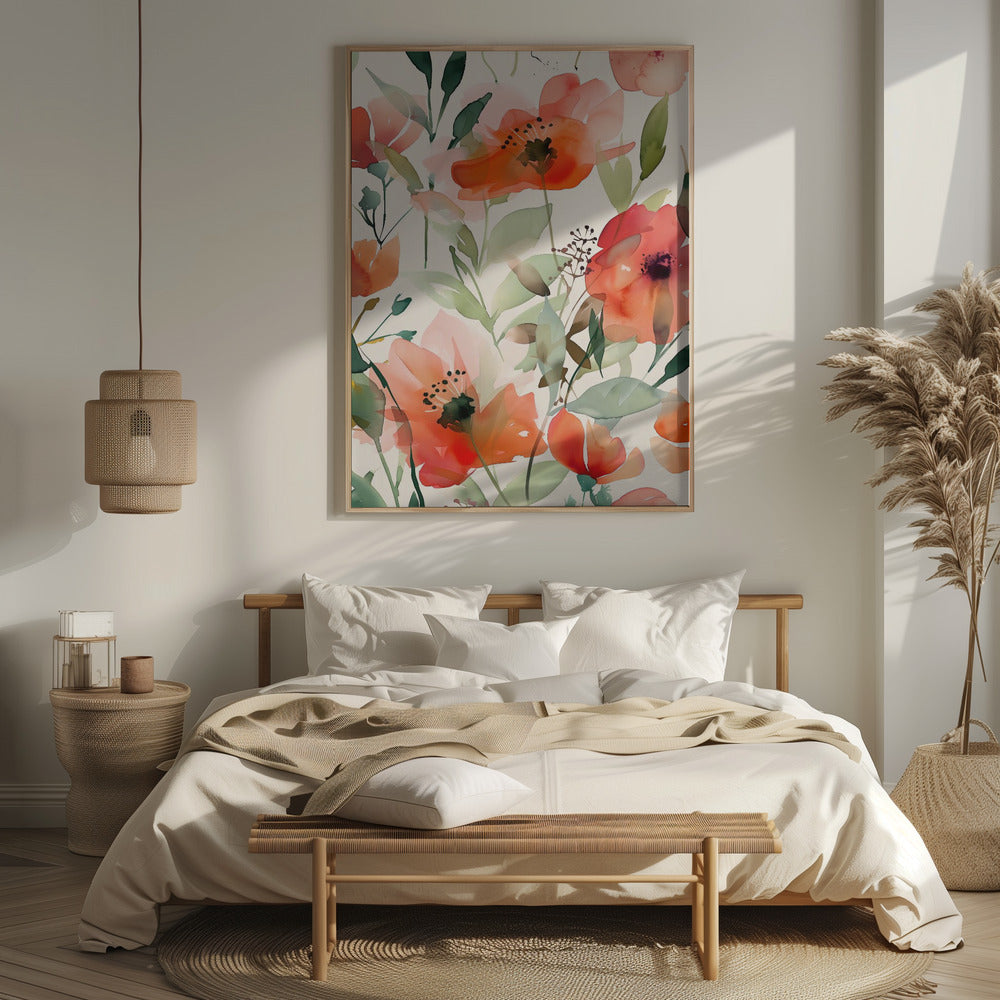 Watercolor Floral No. 10 Poster