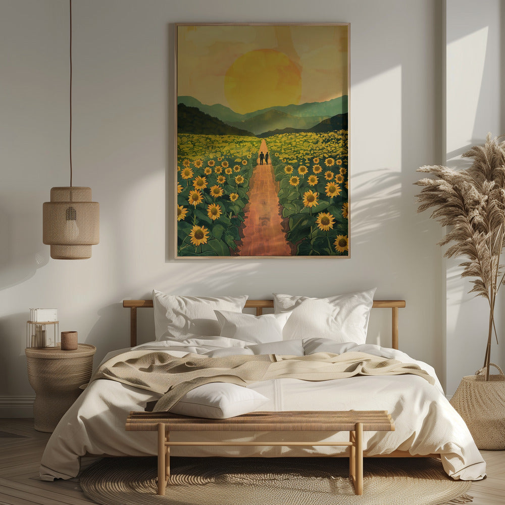 Sunflower Plantation Poster