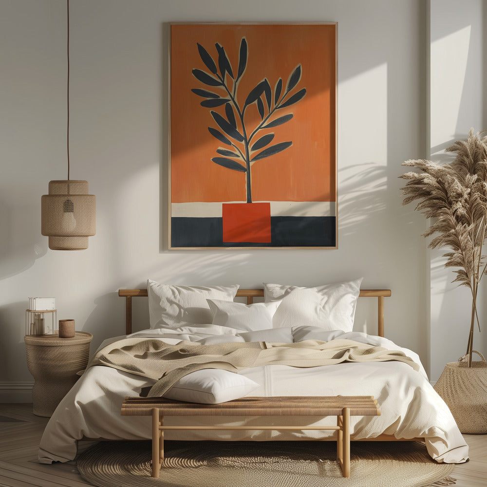 Orange Plant Poster