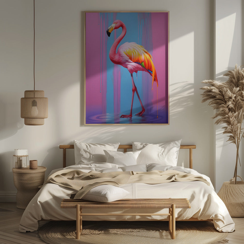 Flamingo Pop Art Poster