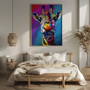 Giraffe Pop Art Poster