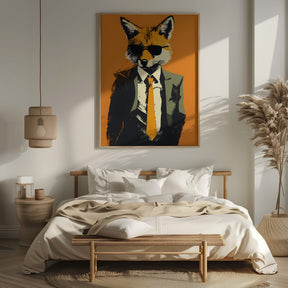 Fox In a Suit Poster