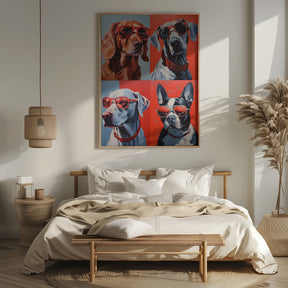 Dogs In Shades Poster