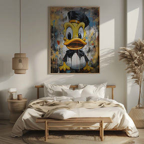 Street Art Duck Poster