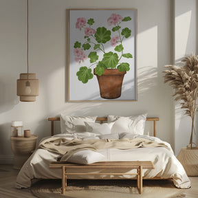 Pink Geranium Poster