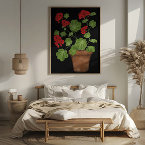 Red Geranium Poster